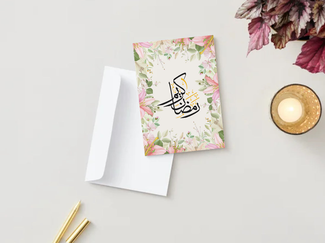 Ramadan Kareem Floral Greeting Card