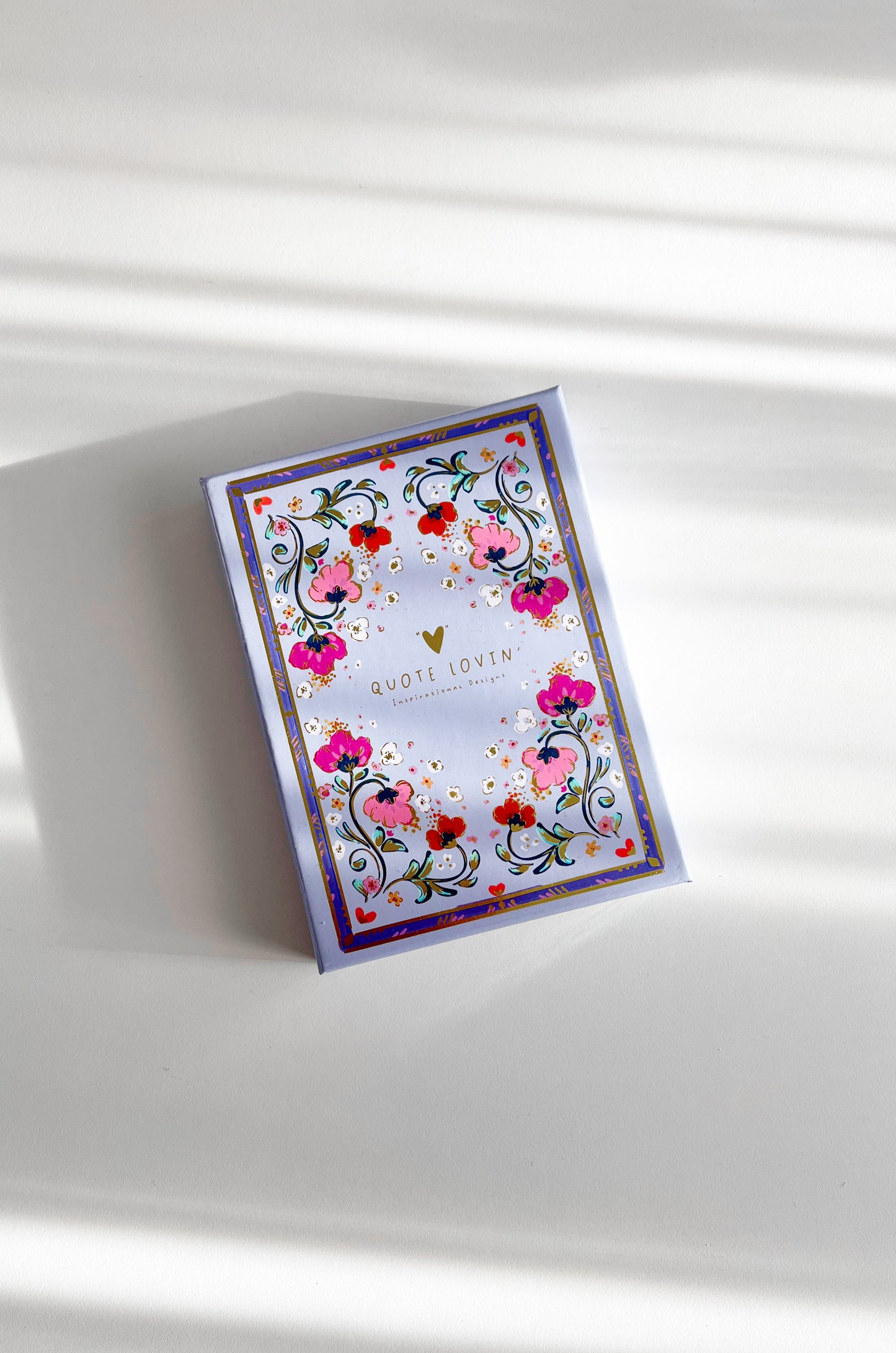 Inspiring Qur'an Prints with Stand and Gift Box | Floral and Gold Foil